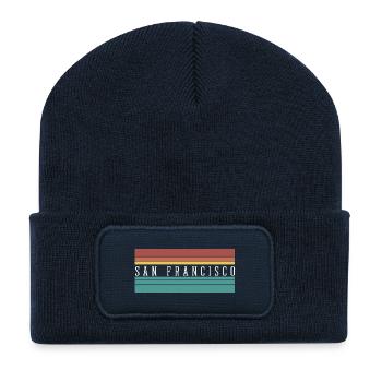 San Francisco - Recycelte Patch Beanie - French Navy - Vorne