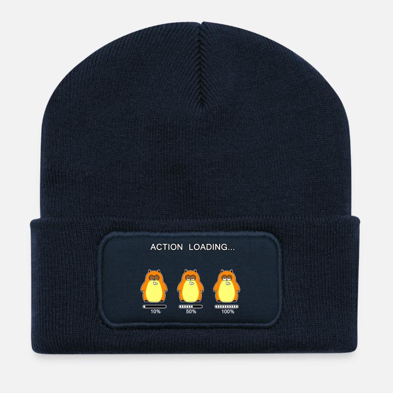 Action loading... (whiteline) - Recycelte Patch Beanie - French Navy