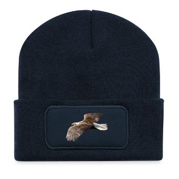 Adler - Recycelte Patch Beanie - French Navy - Vorne