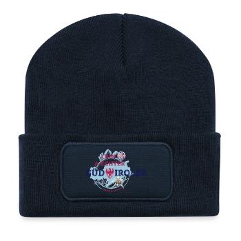 I BIN A ECHTER SÜDTIROLER - Recycelte Patch Beanie - French Navy - Vorne
