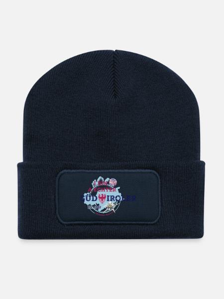 I BIN A ECHTER SÜDTIROLER - Recycelte Patch Beanie - French Navy