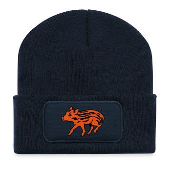Marcassin - Beanie recyclé à patch - bleu marine - Devant