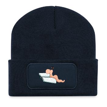 Bookworm Willi - Recycled Patch Beanie - french navy - Front