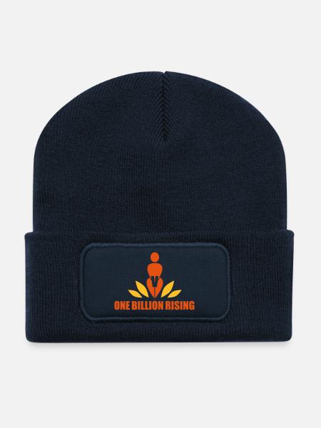 One Billion Rising - OBR - Recycelte Patch Beanie - French Navy