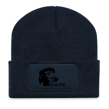 Magyar Vizsla Dad - Recycelte Patch Beanie - French Navy - Vorne
