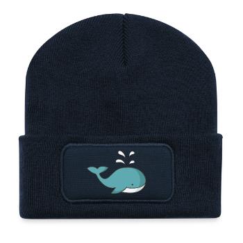 Wal - Recycelte Patch Beanie - French Navy - Vorne