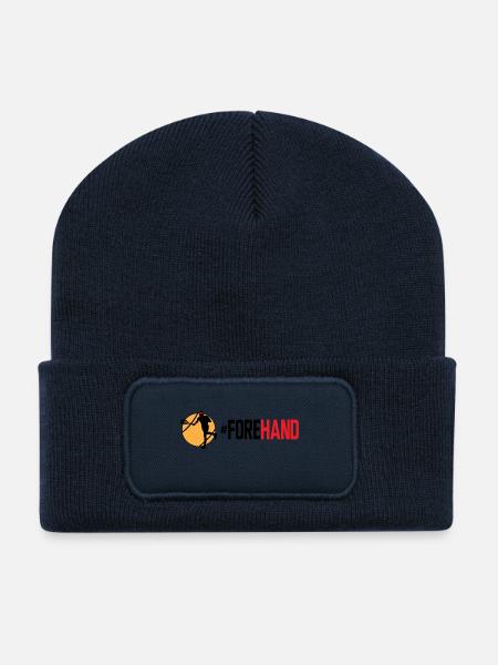 #Forehand Tennis - Recycelte Patch Beanie - French Navy