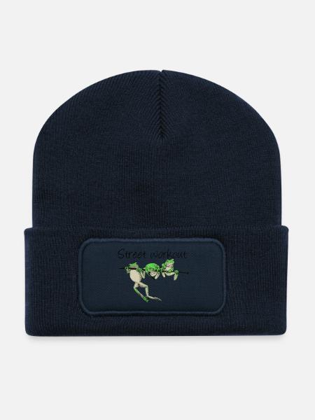 street workout - Recycelte Patch Beanie - French Navy