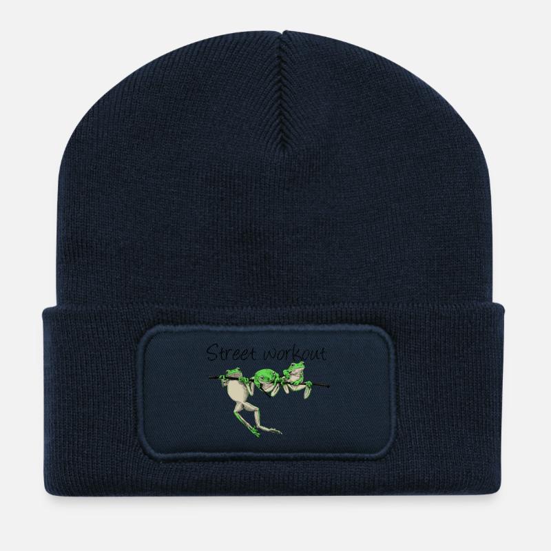 street workout - Recycelte Patch Beanie - French Navy