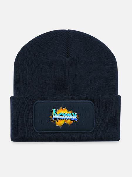 LENNY Graffiti - Recycelte Patch Beanie - French Navy