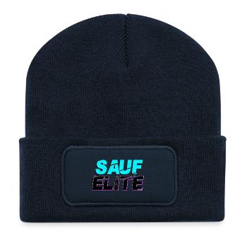 SAUF ELITE - Recycelte Patch Beanie - French Navy - Vorne