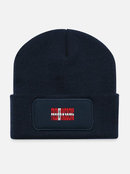 FREDERIKSBERG DÄNEMARK - Recycelte Patch Beanie - French Navy