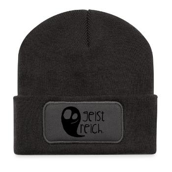 Witty. - Recycled Patch Beanie - dark grey - Front