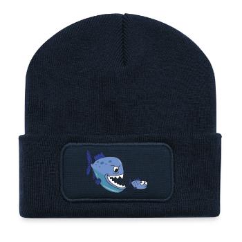 piranha - Recycled Patch Beanie - french navy - Front