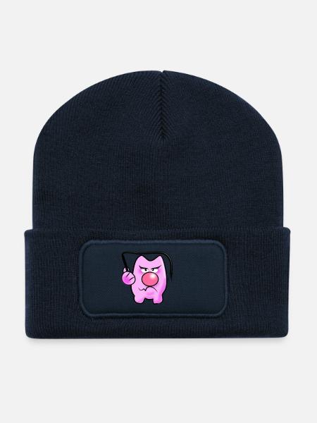 Peitschen Schwein - Recycelte Patch Beanie - French Navy