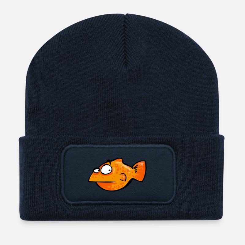 Fisch! - Recycelte Patch Beanie - French Navy