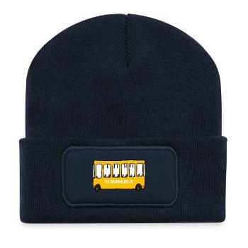 Schoolbus - Recycelte Patch Beanie - French Navy - Vorne