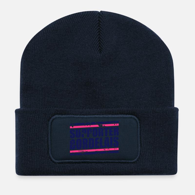 Bear vintage Bordeaux - Recycled Patch Beanie - french navy