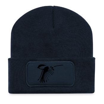 Vogel - Recycelte Patch Beanie - French Navy - Vorne