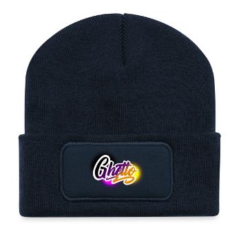 Ghetto - Recycelte Patch Beanie - French Navy - Vorne