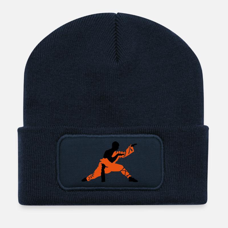Kung fu - Recycelte Patch Beanie - French Navy