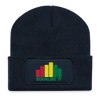 equalize it sound - Recycelte Patch Beanie - French Navy - Vorne