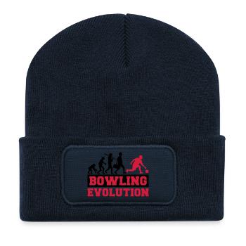 Bowling Evolution - Recycelte Patch Beanie - French Navy - Vorne