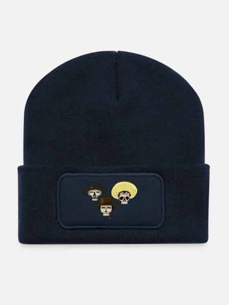 Le bon la brute et le truand - Beanie recyclé à patch - bleu marine