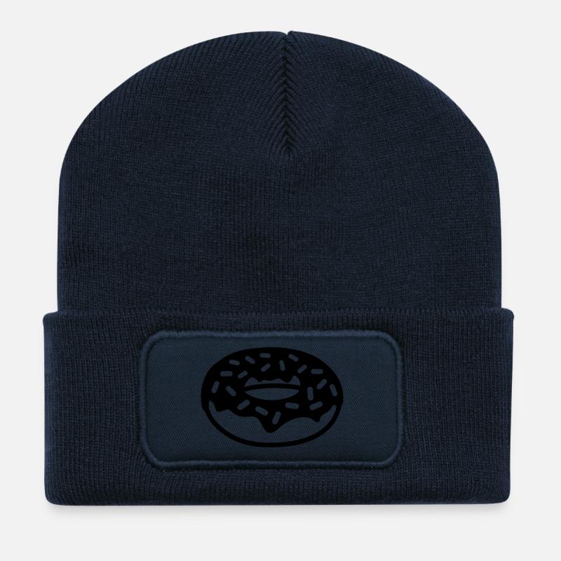 Donut - Recycelte Patch Beanie - French Navy