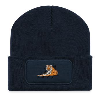 Tiger - Recycled Patch Beanie - french navy - Front