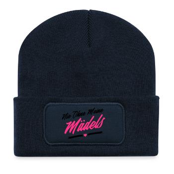 nie ohne meine mädels - Recycelte Patch Beanie - French Navy - Vorne