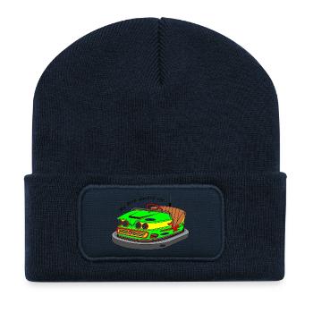 Mein erstes Elektroauto - Recycelte Patch Beanie - French Navy - Vorne