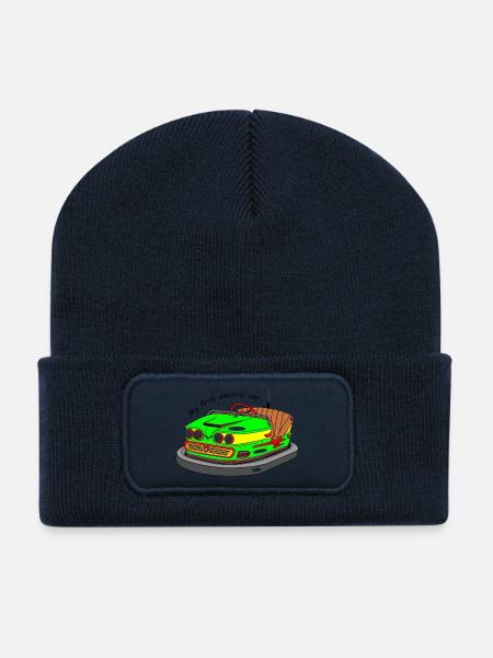 My first electric car - Recycled Patch Beanie - french navy