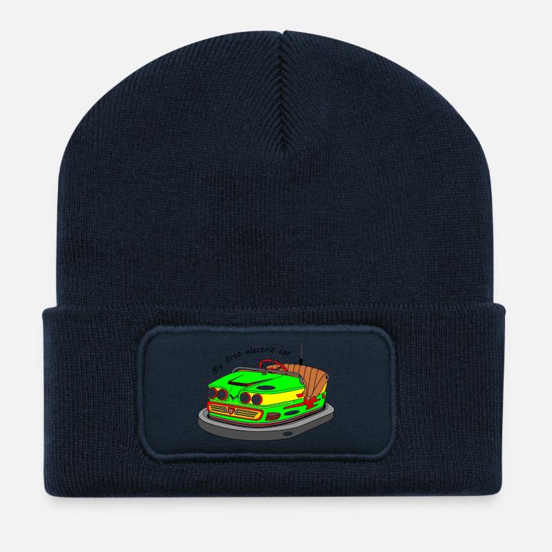Mein erstes Elektroauto - Recycelte Patch Beanie - French Navy