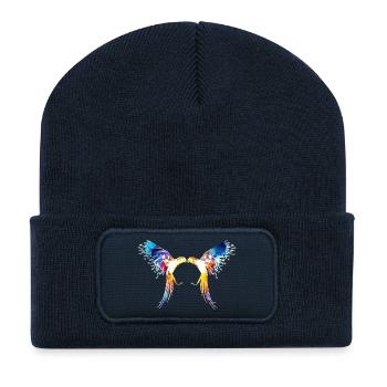 Papagei - Recycelte Patch Beanie - French Navy - Vorne