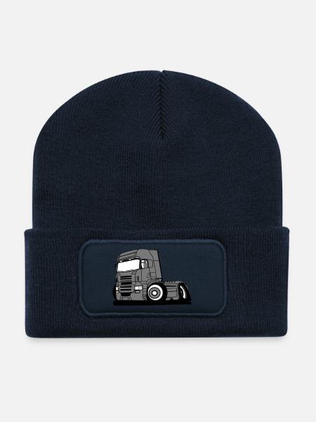 Truck lorry vehicle professional driver - Recycled Patch Beanie - french navy