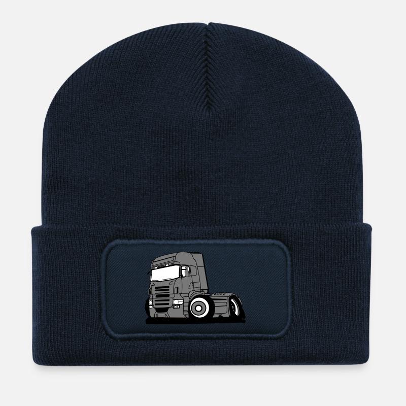 Chauffeur professionnel de véhicule poids lourd - Beanie recyclé à patch - bleu marine