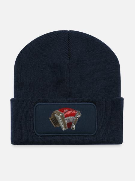Steirische Harmonika - Österreich | ZiachON! - Recycelte Patch Beanie - French Navy