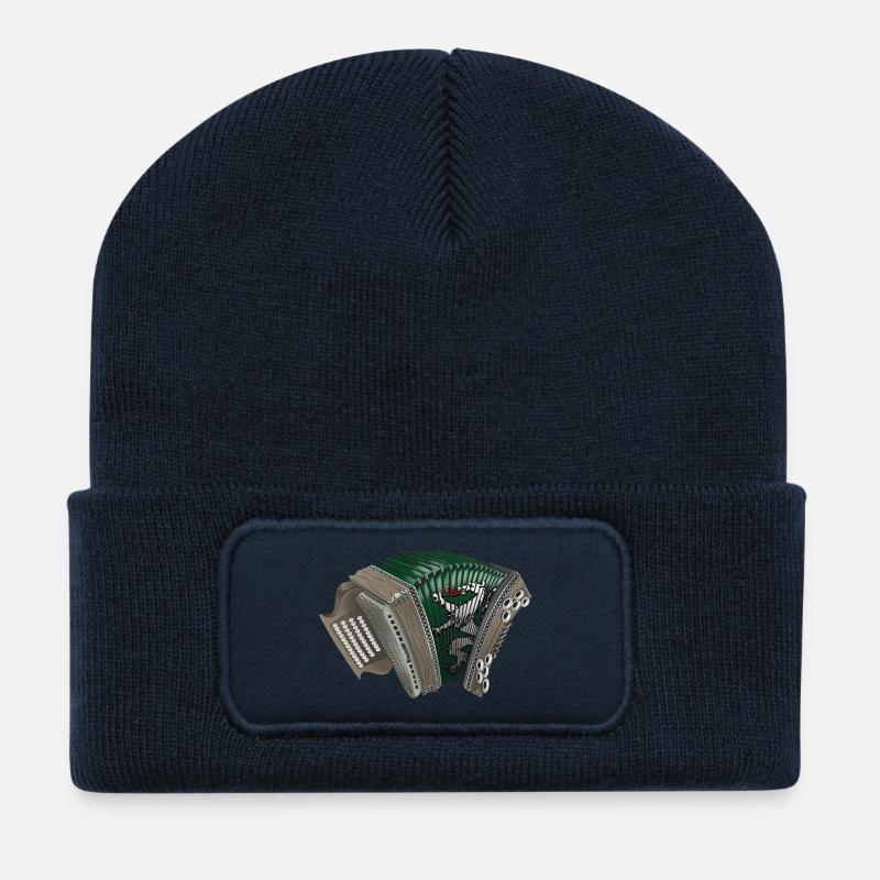 Steirische Harmonika - Steiermark | Ziach ON! - Recycelte Patch Beanie - French Navy
