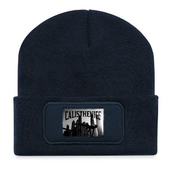 Calisthenics Skyline Grind - Recycelte Patch Beanie - French Navy - Vorne
