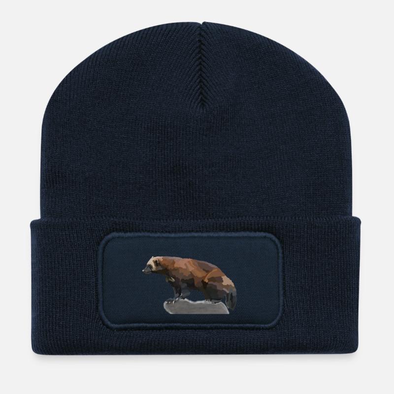 Verena, der Vielfrass - Recycelte Patch Beanie - French Navy