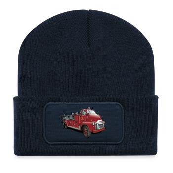 Pompiers des États-Unis - Beanie recyclé à patch - bleu marine - Devant