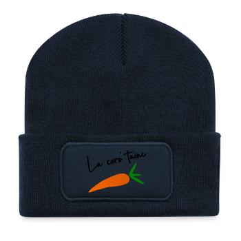 40 ANS. 40e ANNIVERSAIRE. ANNIVERSAIRE 40 ANS - Beanie recyclé à patch - bleu marine - Devant