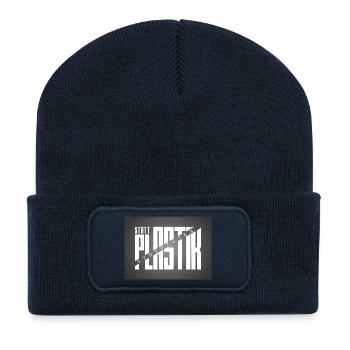 Umweltbewusst - Recycelte Patch Beanie - French Navy - Vorne