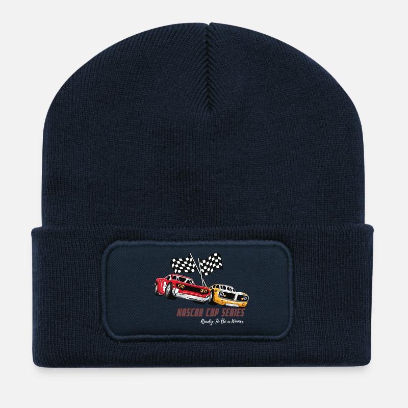 NAS CAR Cup Series Rennmotif - Recycelte Patch Beanie - French Navy