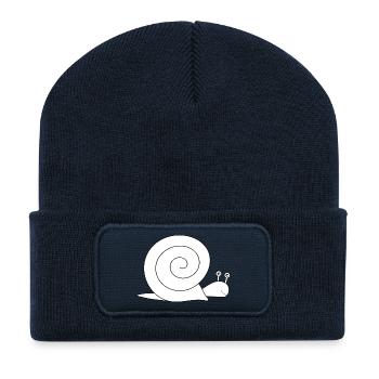 Snail - Recycled Patch Beanie - french navy - Front