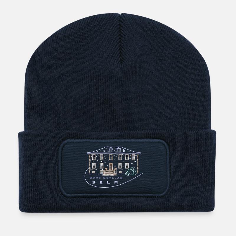 Selm, Kreis Unna, Burg Botzlar - Recycelte Patch Beanie - French Navy