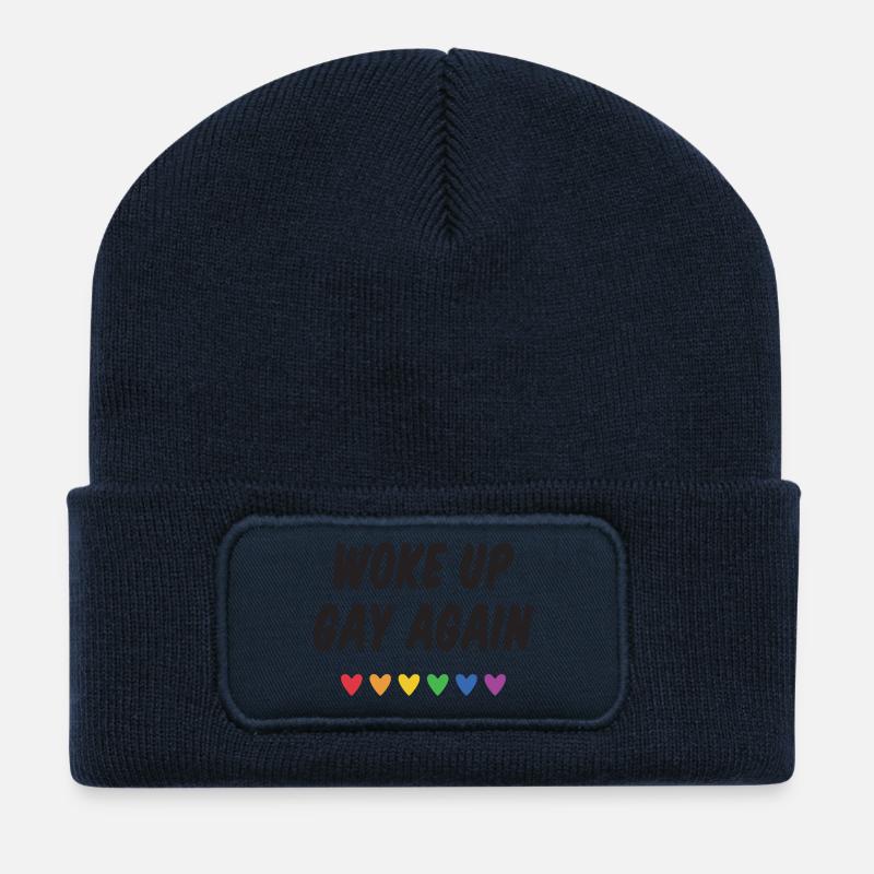 Wieder aufgewacht - Pride Month - Recycelte Patch Beanie - French Navy