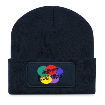 ALLES GUTE ZUM GEBURTSTAG. ALLES GUTE ZUM GEBURTSTAG. JAHRESTAG. - Recycelte Patch Beanie - French Navy - Vorne