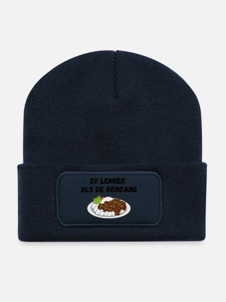 As tasty as the rendang - Recycled Patch Beanie - french navy